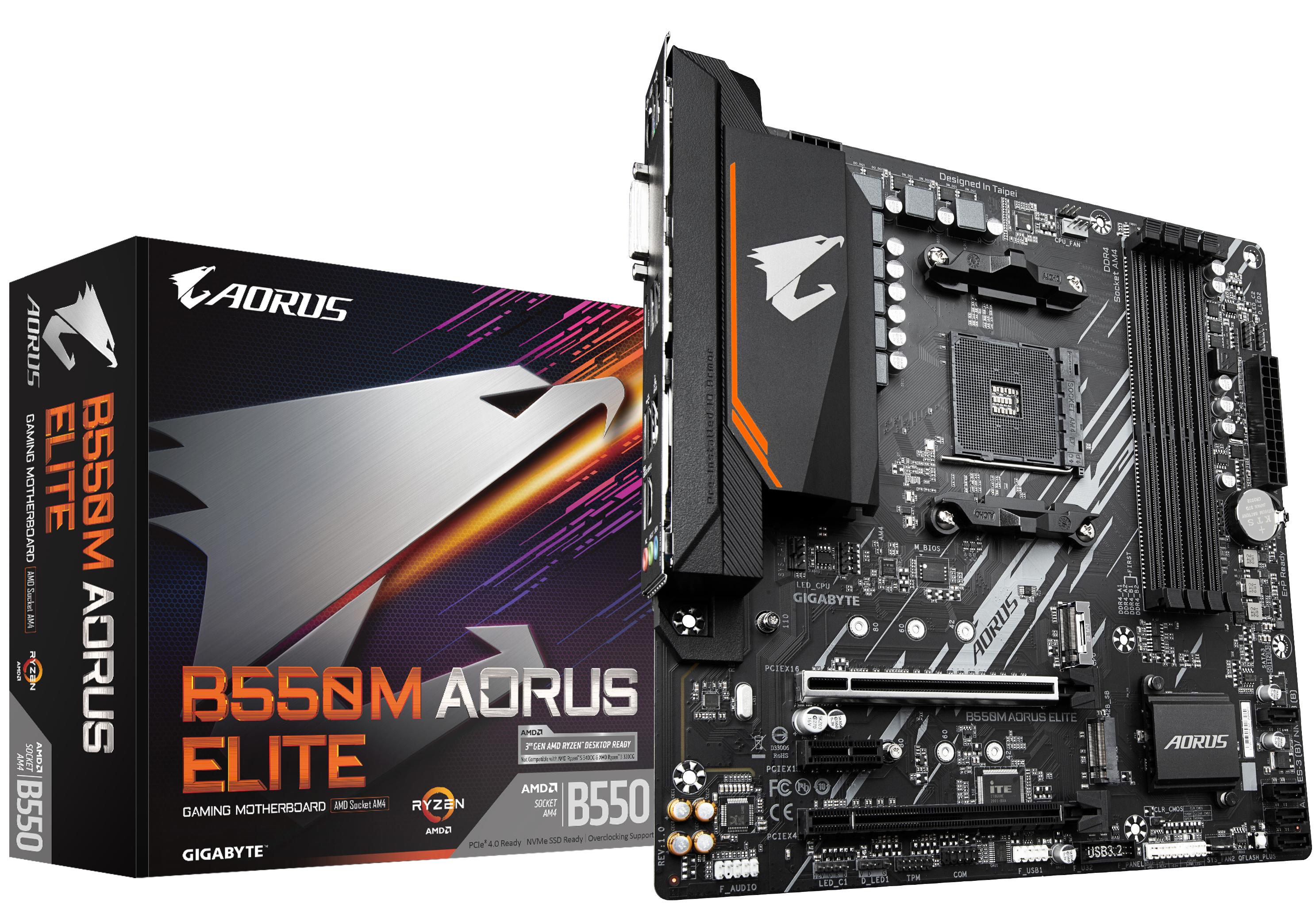 Gigabyte B550M AORUS ELITE scheda madre AMD B550 Socket AM4 micro ATX